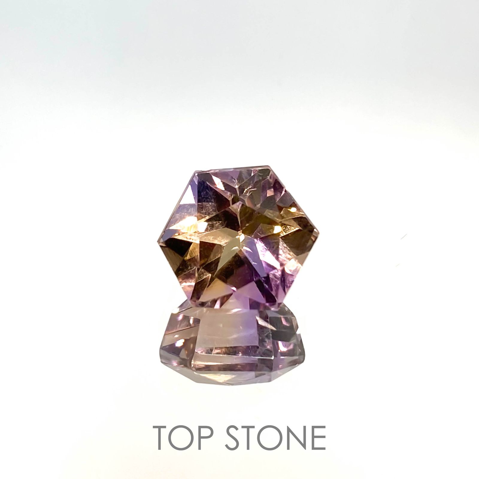◇ヘキサゴンカット◇アメトリン ブラジル産 6.31ct[221018587]10.3x10