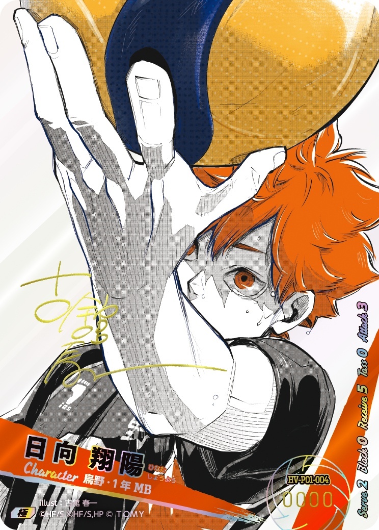 日向 翔陽【極】《烏野》[型番HV-P01-004] 【古舘春一先生のサイン入り