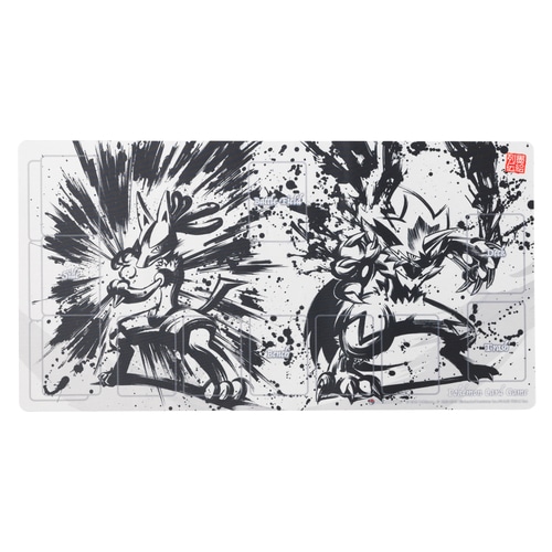 ラバープレイマット 墨絵列伝 ルカリオ&ゼラオラ - トレカマーケット