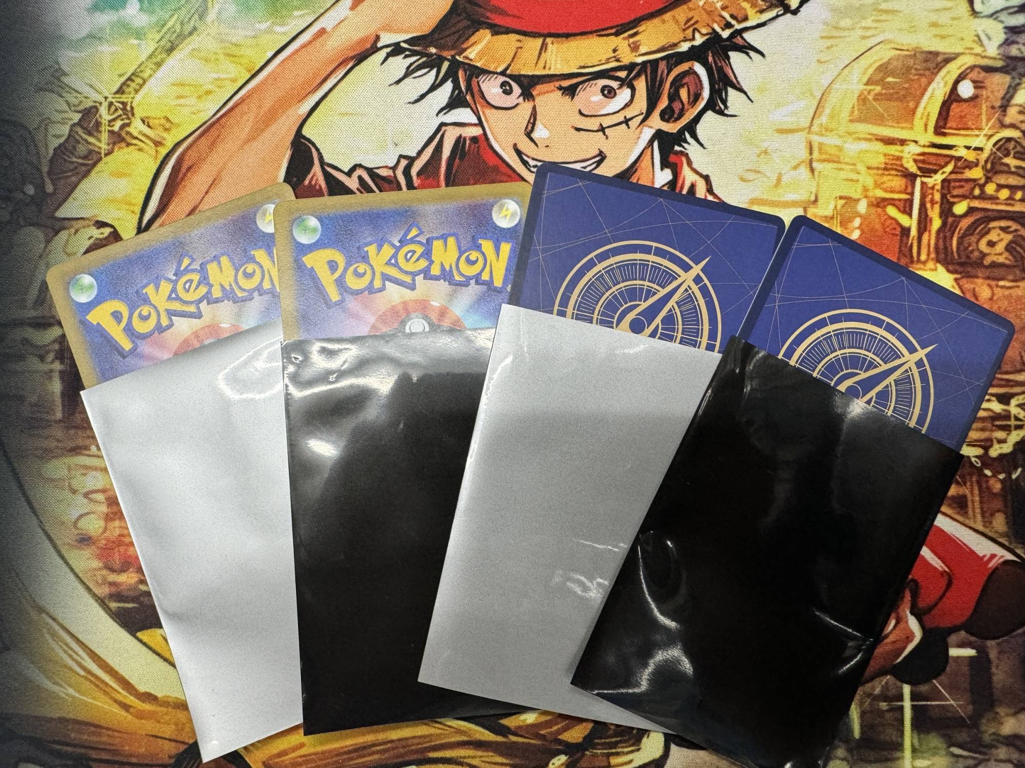 両面色付き 黒灰色 侍スリーブ 100枚入 W66mm×H91.5 - トレカ侍通販