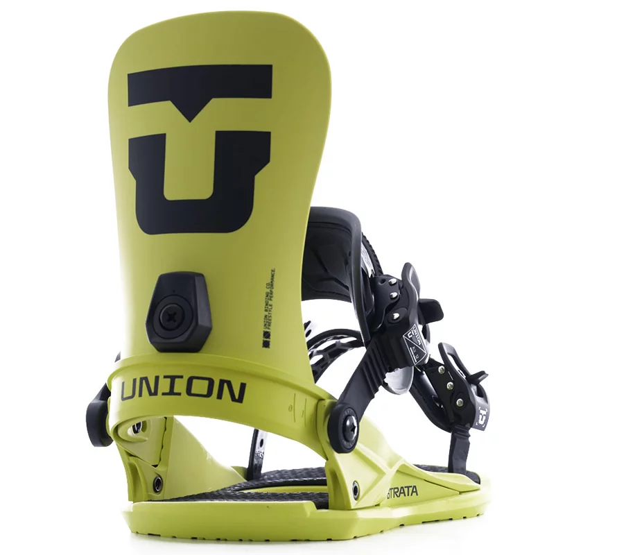 Union Strata Snowboard Bindings (Closeout) 2025 - acid green | Tactics