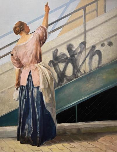 白いクサビ 日射しの中で|中西夏之Natsuyuki Nakanishi