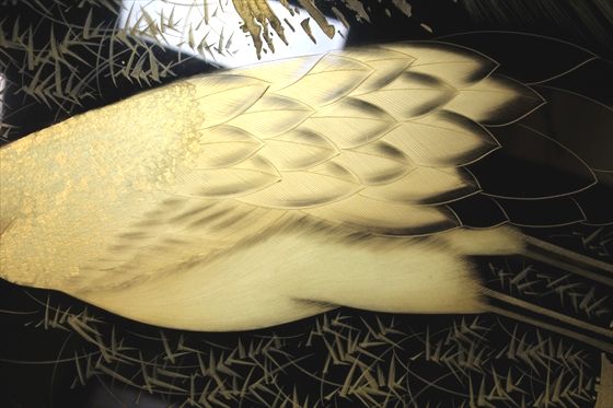 屏風 夫婦鶴沈金 3,630,000円 | 輪島塗の塗師屋 輪島漆器大雅堂（公式