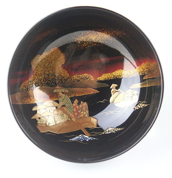 輪島塗椀⑧ 東海道53次蒔絵 1客127,600円（税込） | 輪島塗の塗師屋