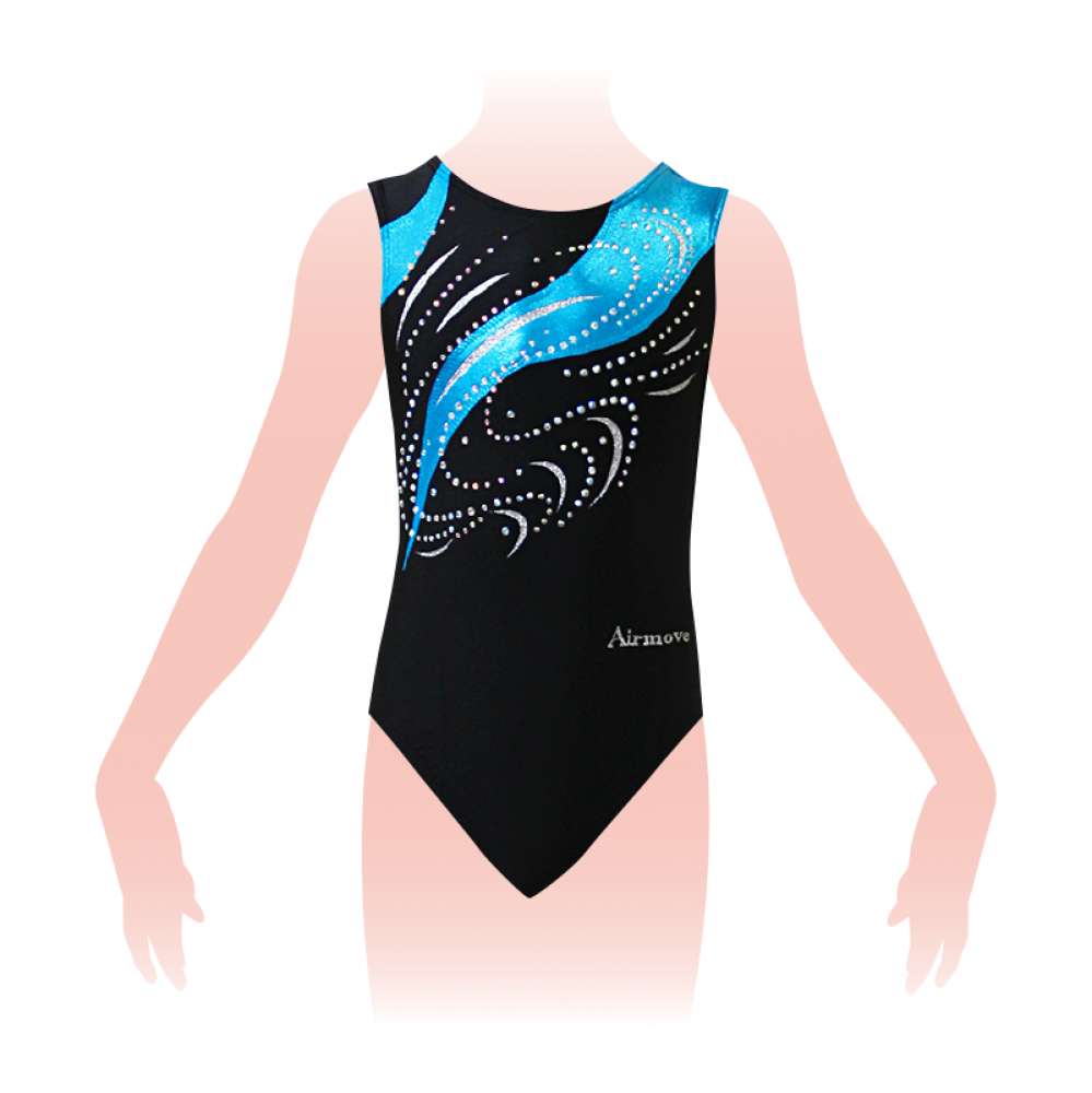 1671a (切替ノースリーブレオタード)|体操競技 女子|AIRMOVE - エアムーブ