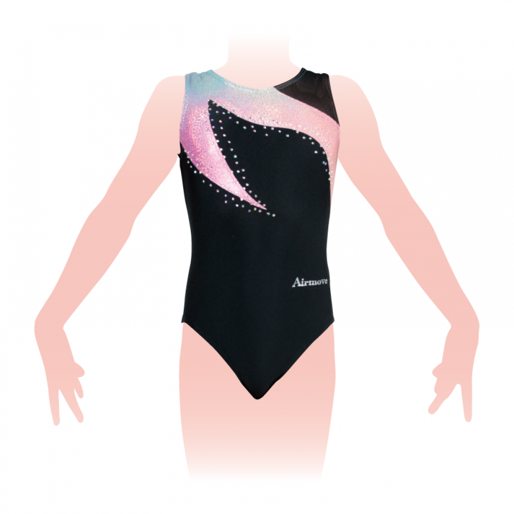 1658b (切替ノースリーブレオタード)|体操競技 女子|AIRMOVE - エアムーブ