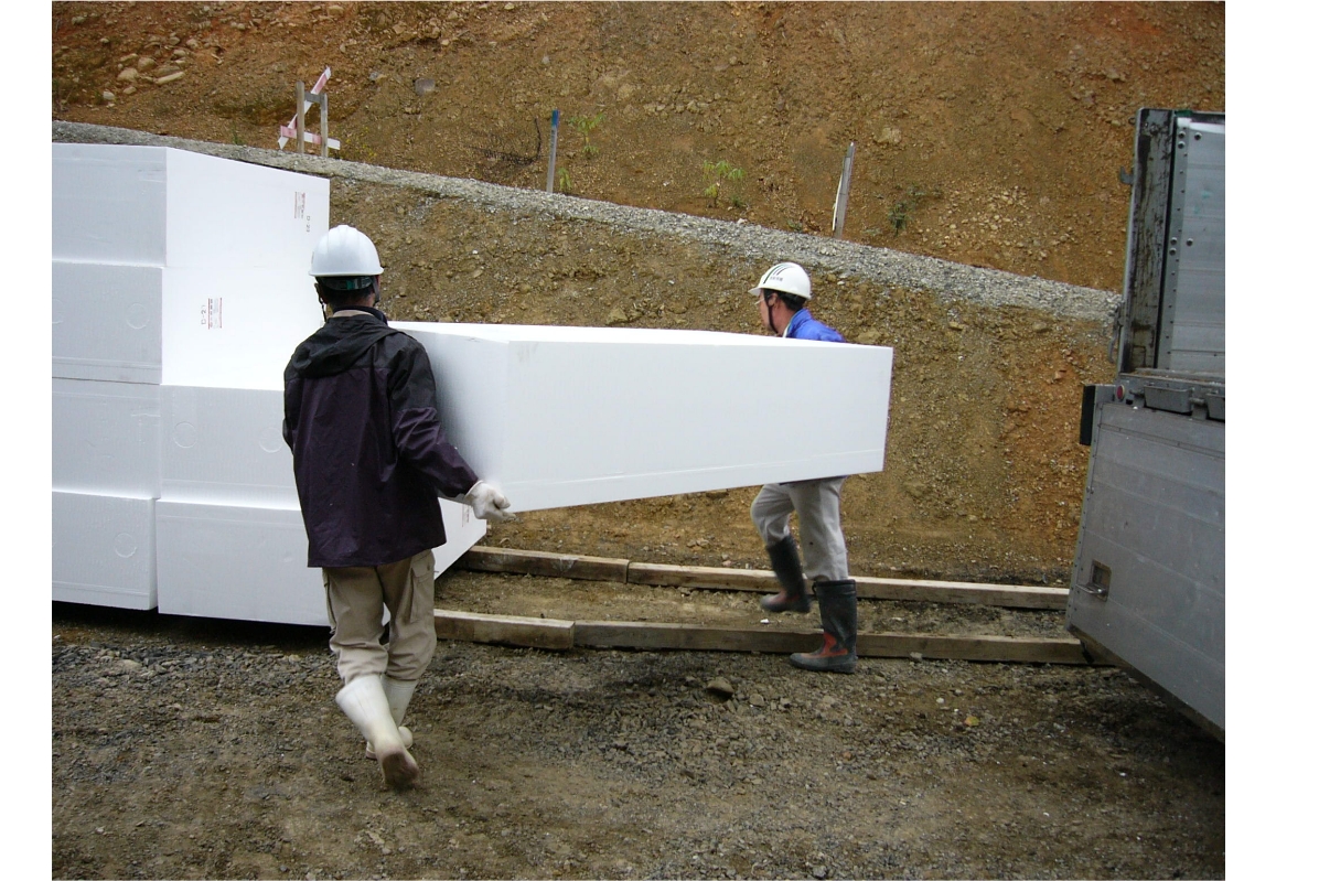 軽量盛土工法 「EDO-EPS工法」 | 太陽工業株式会社