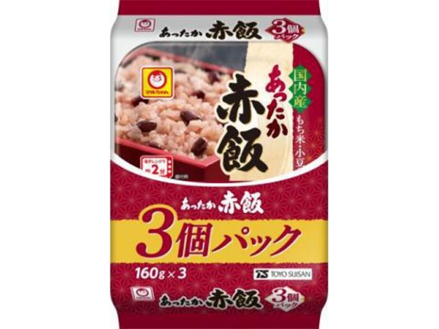 ◇マルちゃん あったか赤飯 3個パック (4901990168809) の仕入れ・箱