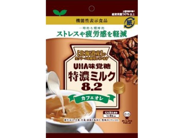 味覚糖 機能性表示特濃ミルク8.2カフェオレ93g (4902750915534) の