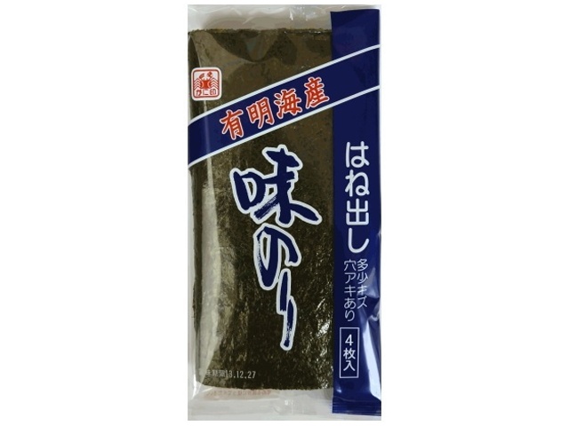 木村海苔 かに印有明海産味のりキズ 4枚 (4971988002231) の仕入れ・箱