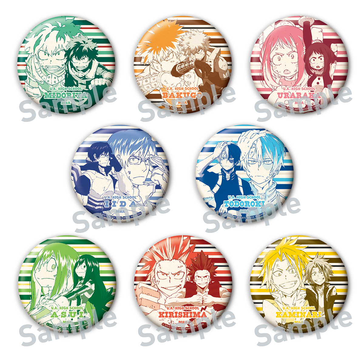 カラパレ 僕のヒーローアカデミア 戦闘 缶バッジ｜商品情報｜タカラ