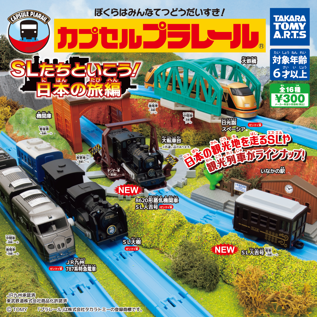 カプセルプラレール SLたちといこう！日本の旅編｜商品情報｜タカラ