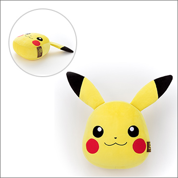 ポケモン／Mocchi-Mocchi-Style フェイス型ぬいぐるみ／ピカチュウ