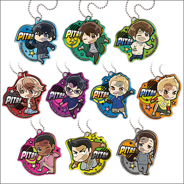 ぴた！でふぉめ 風が強く吹いているアクリルキーホルダー｜商品情報