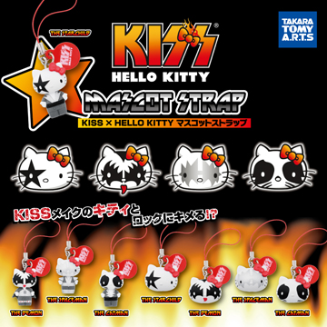 KISS×HELLO KITTY マスコットストラップ｜商品情報｜タカラトミーアーツ