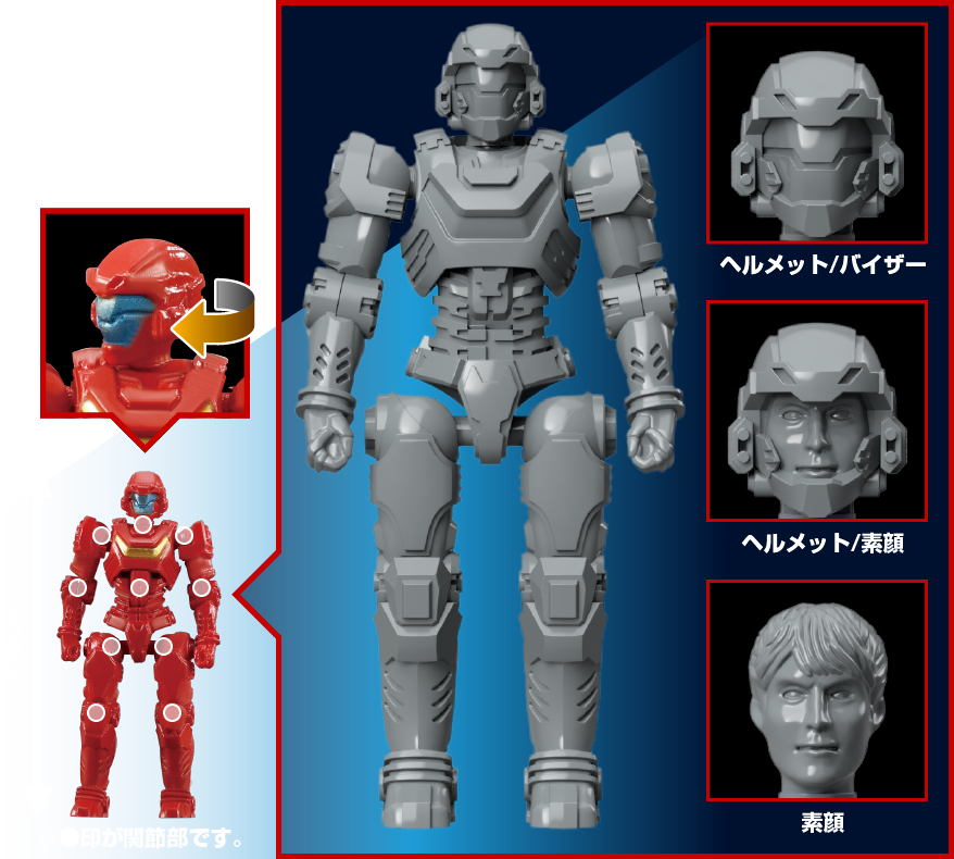 DA-83 ダイアクロン隊員/Ver.2.0セット｜プロダクト｜ダイアクロン