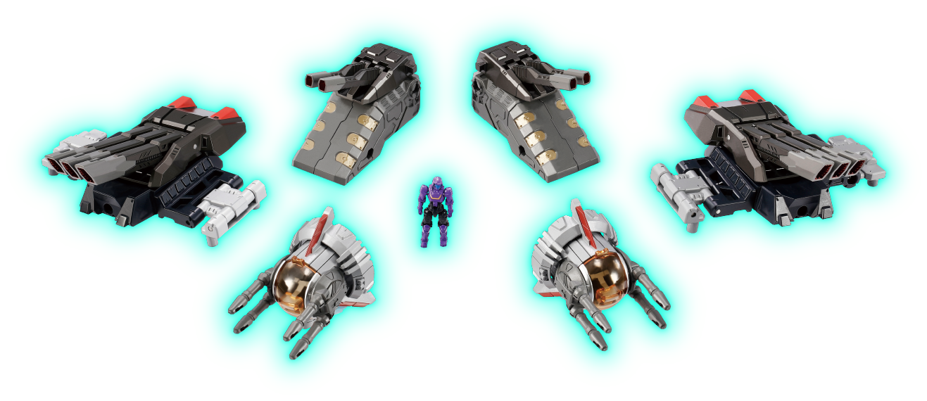 DA-98 グランドダイオン強化ユニットA：第二主砲塔＆副砲塔セット