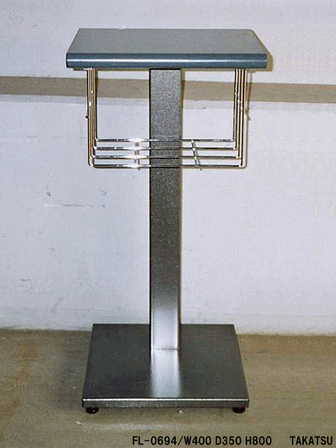 黒色スチール製公衆電話台 – 高津装飾美術株式会社