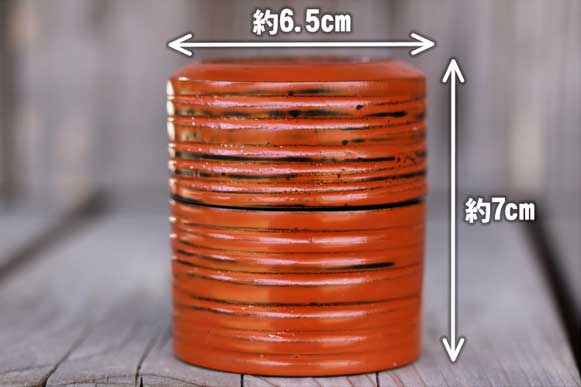 一点限り】 朱線引棗 | 虎斑竹専門店 竹虎