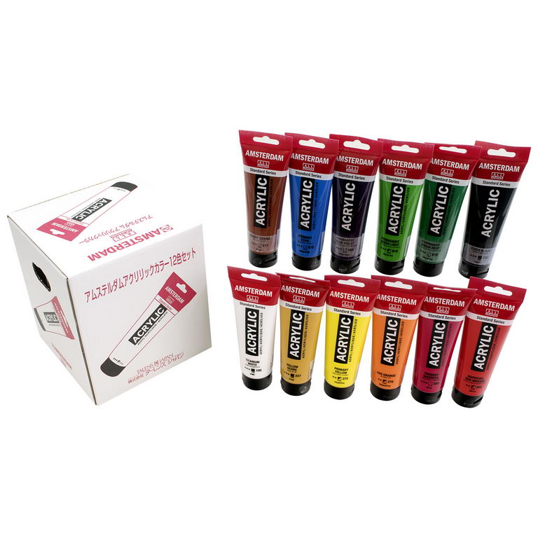 アムステルダムアクリリックカラー120ml 12色セットAN | 製品情報