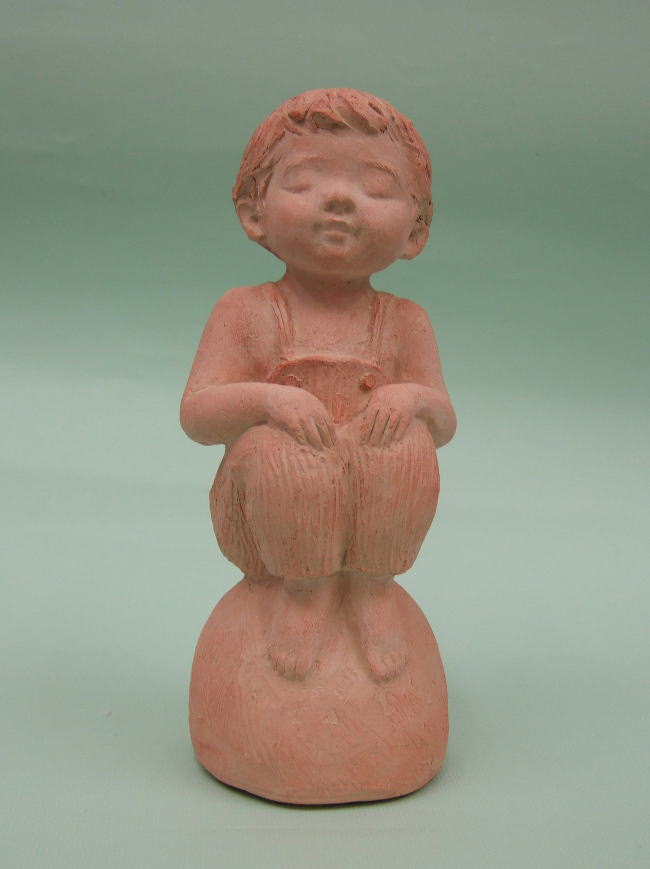 テラコッタ作品「ゆめ」 | 彫刻家 玉野勢三 ブロンズ、テラコッタ