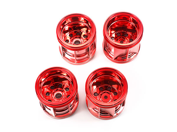 タミヤ RC特別企画商品 WR-02 レッドメッキホイールセット （F・R