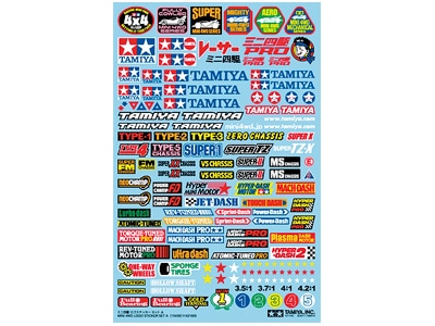 タミヤ ミニ四駆グレードアップパーツ ミニ四駆 ロゴステッカーセットA
