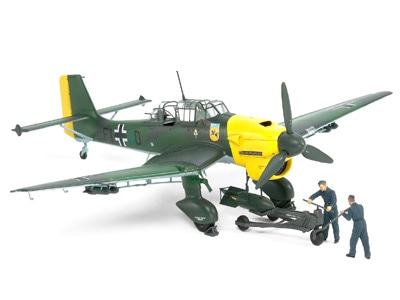 タミヤイタレリシリーズ 1/48 ユンカースJu87 B-2 スツーカ 爆弾搭載