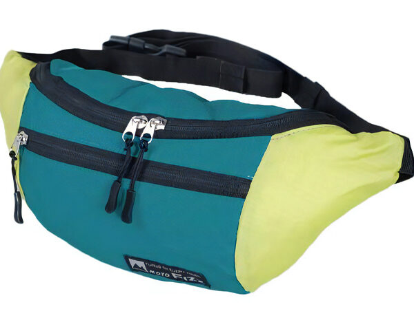 ポケットウエストバッグ（スカイブルー/グリーンイエロー