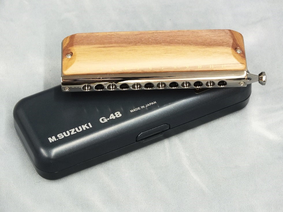 SUZUKI G-48W (木製カバーモデル) 【クロマチックハーモニカ】 - 谷口楽器