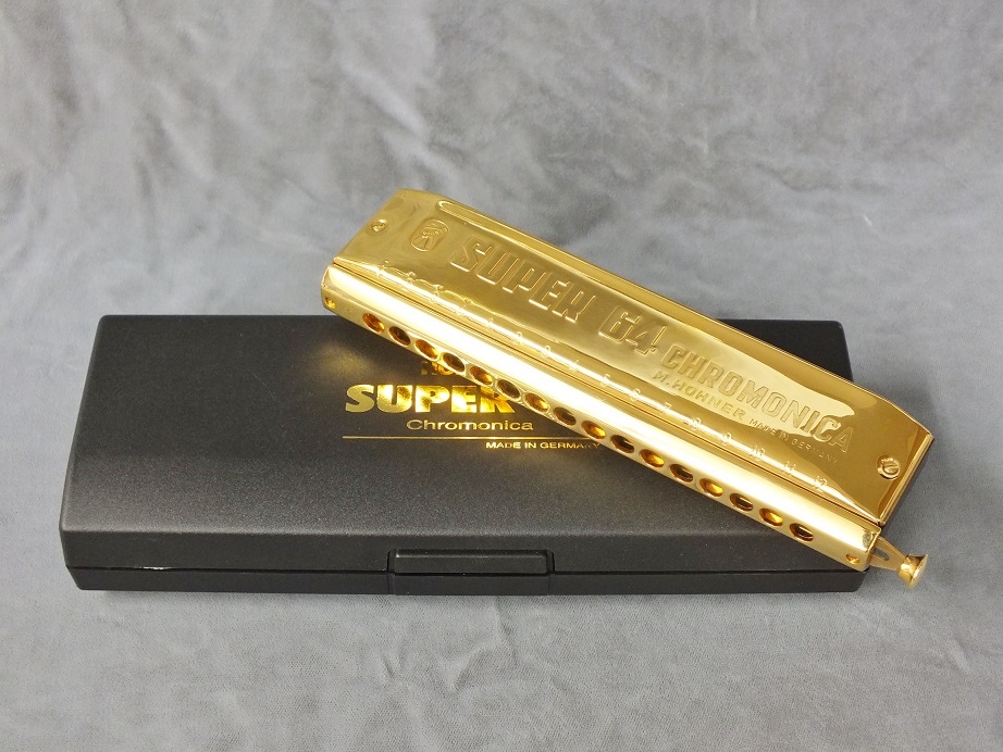 限定再生産】HOHNER Super 64 Gold 【クロマチックハーモニカ】 - 谷口楽器