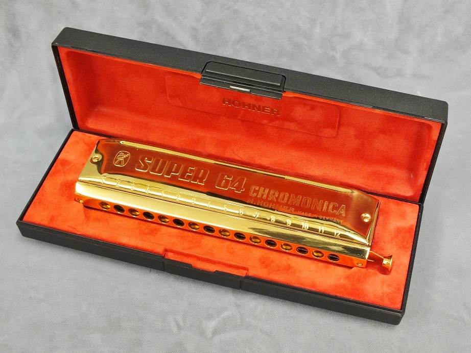 限定再生産】HOHNER Super 64 Gold 【クロマチックハーモニカ】 - 谷口楽器