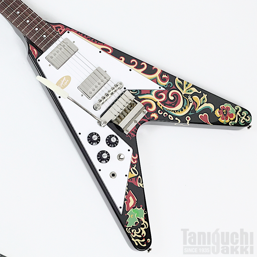 Epiphone Inspired By Gibson Custom 1958 Korina Flying V Left