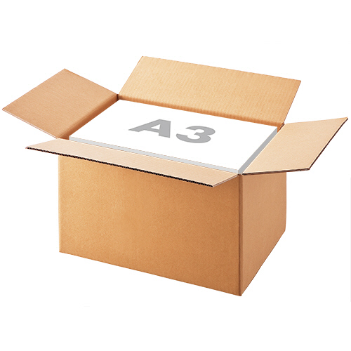 たのめーる】TANOSEE 無地ダンボール箱 A3判対応 Aフルート 高さ295mm