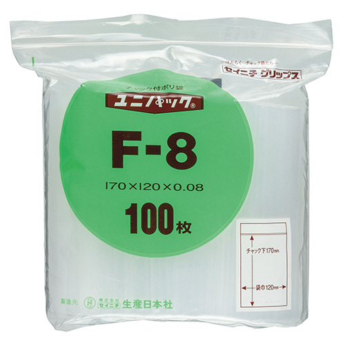 たのめーる】セイニチ ユニパック チャック付 ポリエチレン ヨコ120