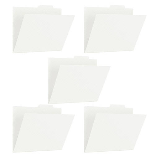 たのめーる】プラス PP個別フォルダー+ A4 ホワイト FL-161IF 1パック