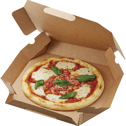 たのめーる】シモジマ SWAN 食品容器 ピザ箱 12インチ用 未晒無地