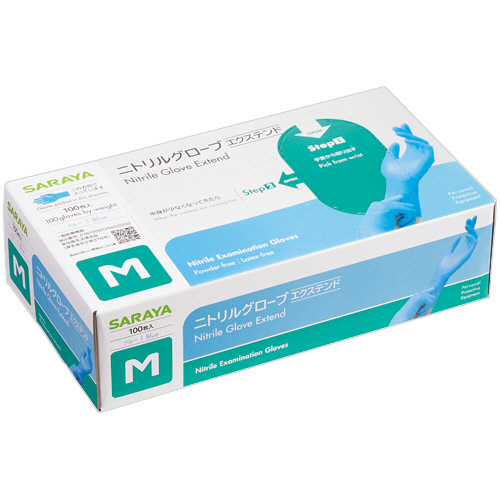 たのめーる】サラヤ ニトリルグローブ エクステンド パウダーフリー M