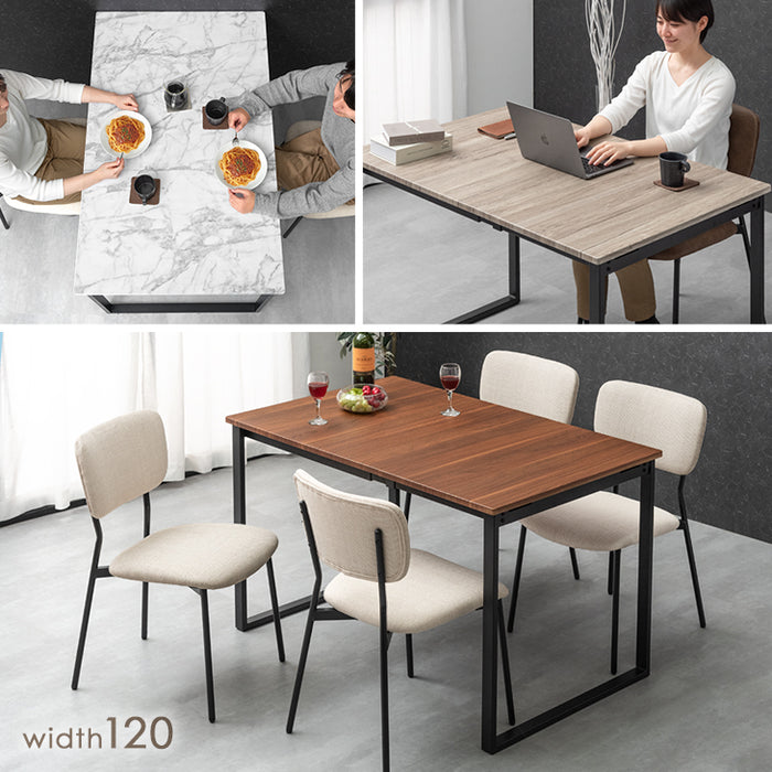 幅75 120］バタフライ ダイニングテーブル 単品 2人掛け 伸長式 伸縮
