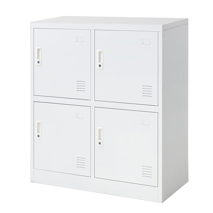 ☆法人様限定☆ ロッカー 4人用 幅900 奥行400 高さ1000 粉体塗装 高