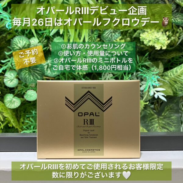 3店舗限定】OPAL 5月26日はフクロウデー☆ | THE COSMETIC TERRACE
