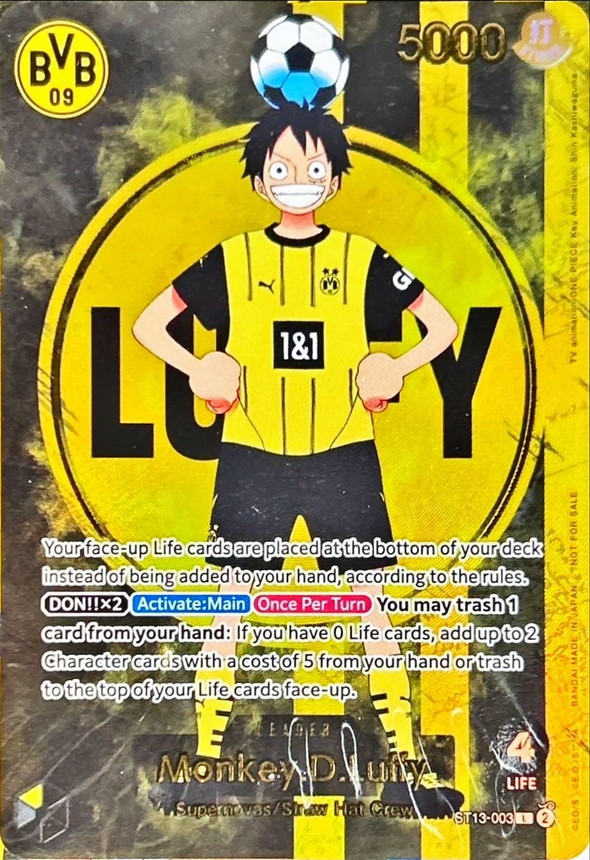 未開封】モンキー・D・ルフィ 【リーダー】【ドルトムント】【プロモ