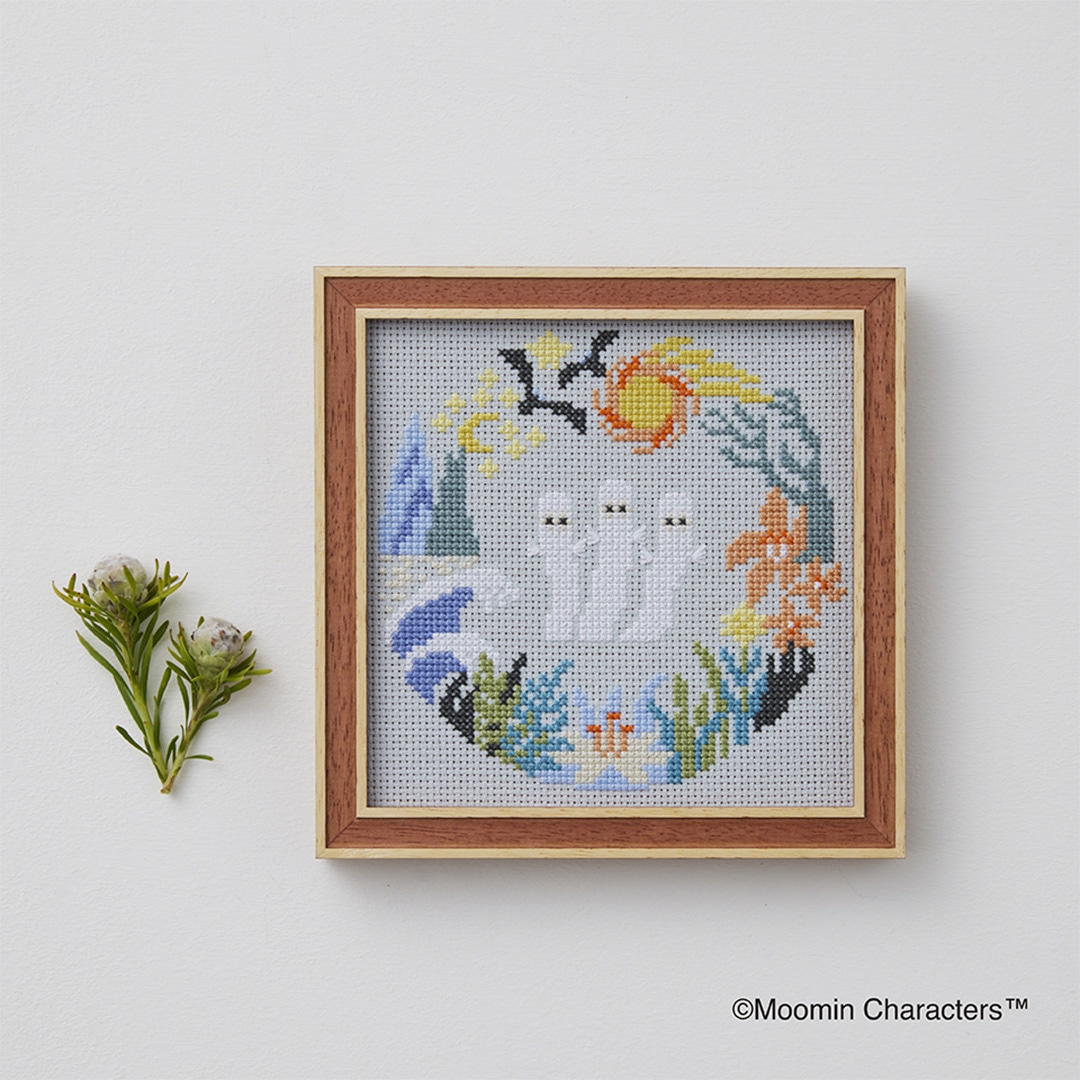 B 二点おまとめクロスステッチ完成品 刺繍完成品 B 二点お