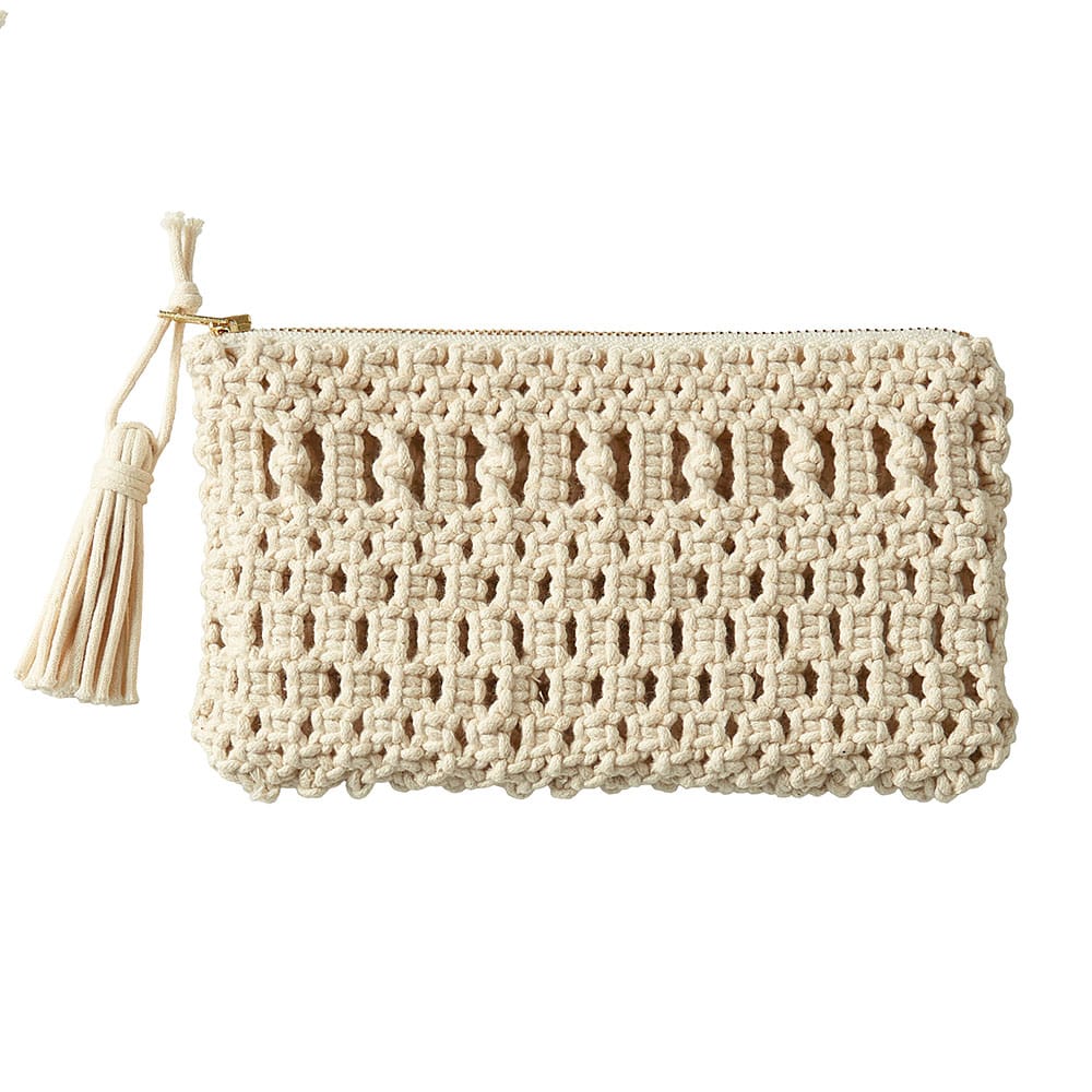 マクラメで作るキット ポーチ: キット｜手づくりタウン by 日本ヴォーグ社