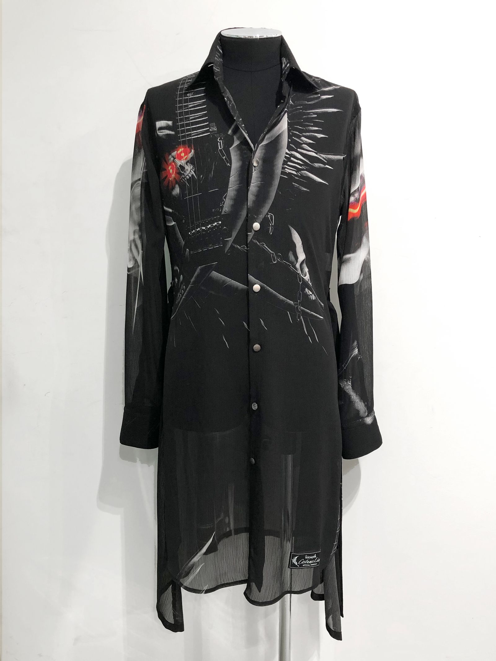 kiryuyrik - コラボ VAMPIRE FlareShirtプリントフレアロングシャツ