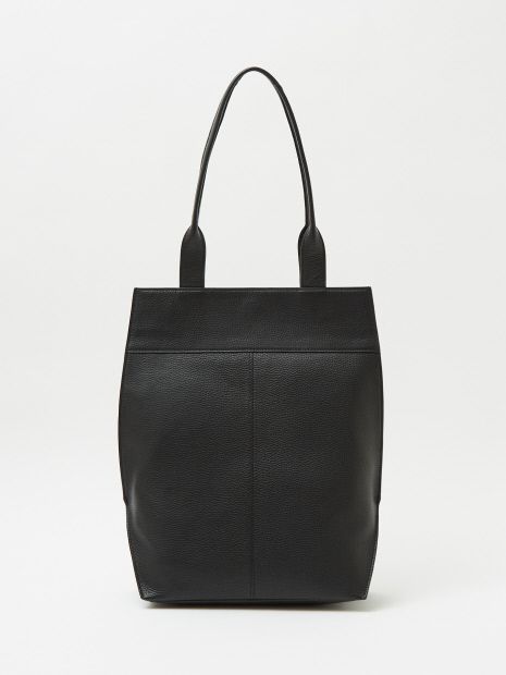 alfredoBANNISTER - ヘキサゴン レザー トートバッグ BLACK