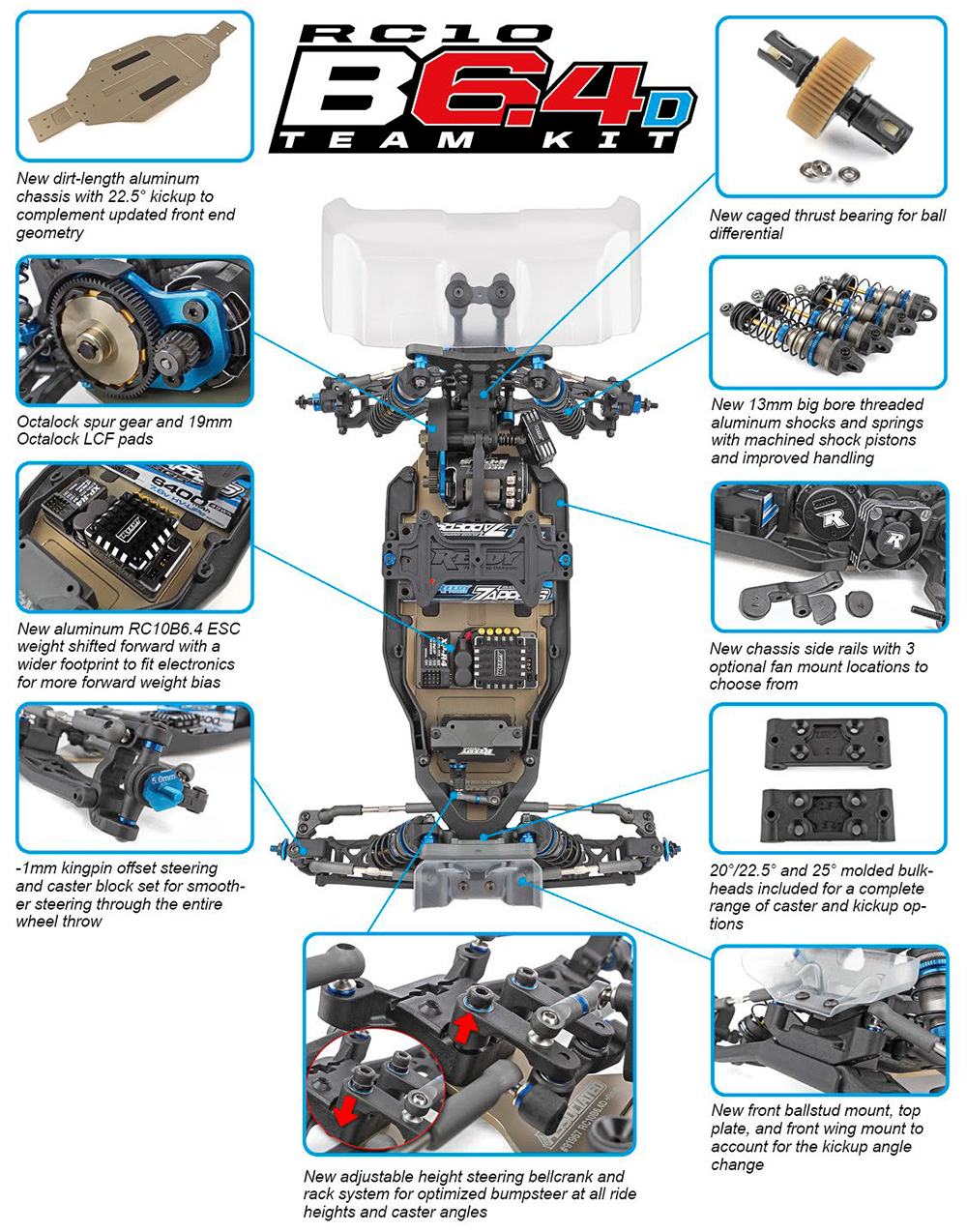 AS90035 RC10B6.4D Team Kit （ダート路面向） [AS90035] - 79,530円