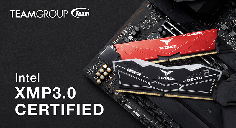 TEAMGROUPはDDR5ゲーミングメモリーは全てIntel XMP3.0認定済みでワン