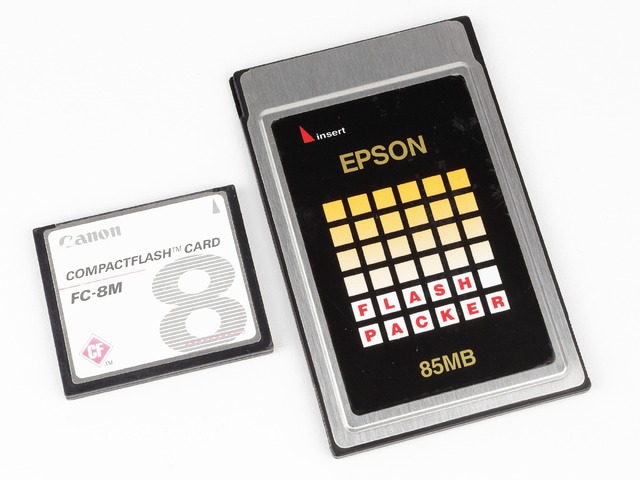 HP100LX/200LXなど初期のモバイルPCで重宝したPCカード「ATAフラッシュ