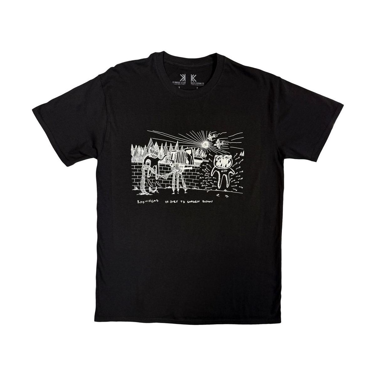 Radiohead バンドTシャツ レディオヘッド Despot BLACK [Organic